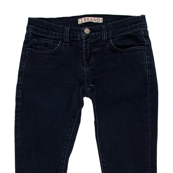 J BRAND Blue Medium Wash Low-Rise Skinny Jeans - Picture 3 of 5